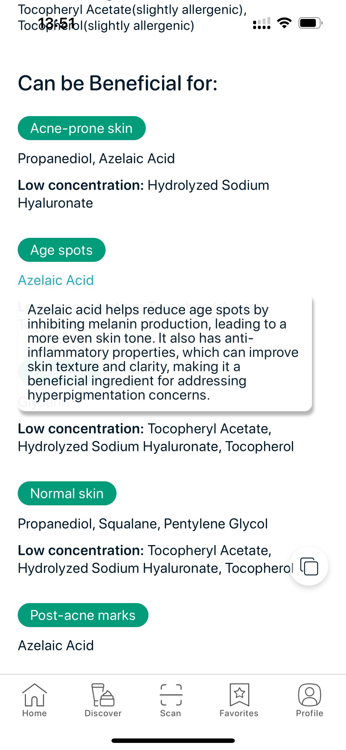 Azelaic acid recommended for hyperpigmentation and age spot treatment
