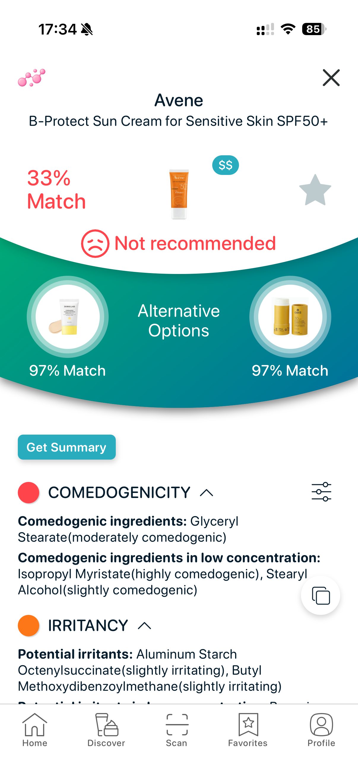 Skincare analysis showing comedogenic cosmetic ingredients that increase acne risk for acne-prone skin.