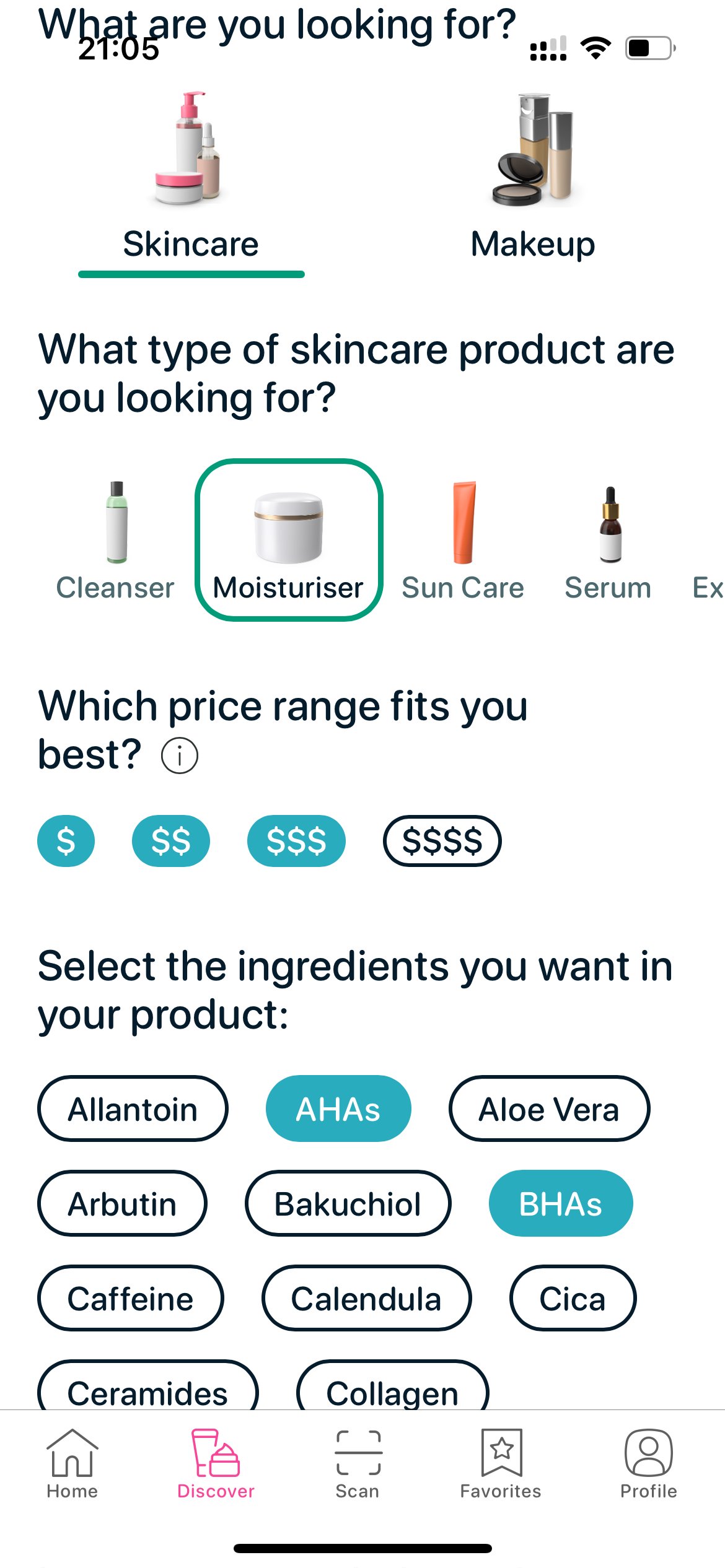 Choosing the best moisturizer with AHA and BHA acids