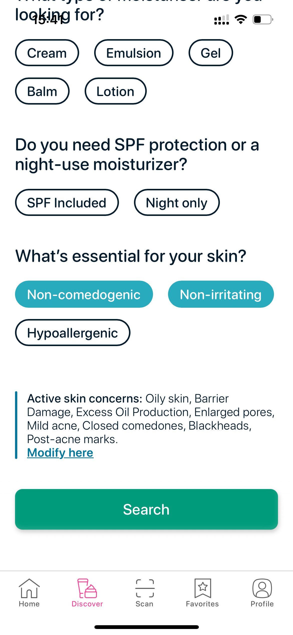 Non-comedogenic skincare filter with ceramides and niacinamide for acne-safe barrier care.