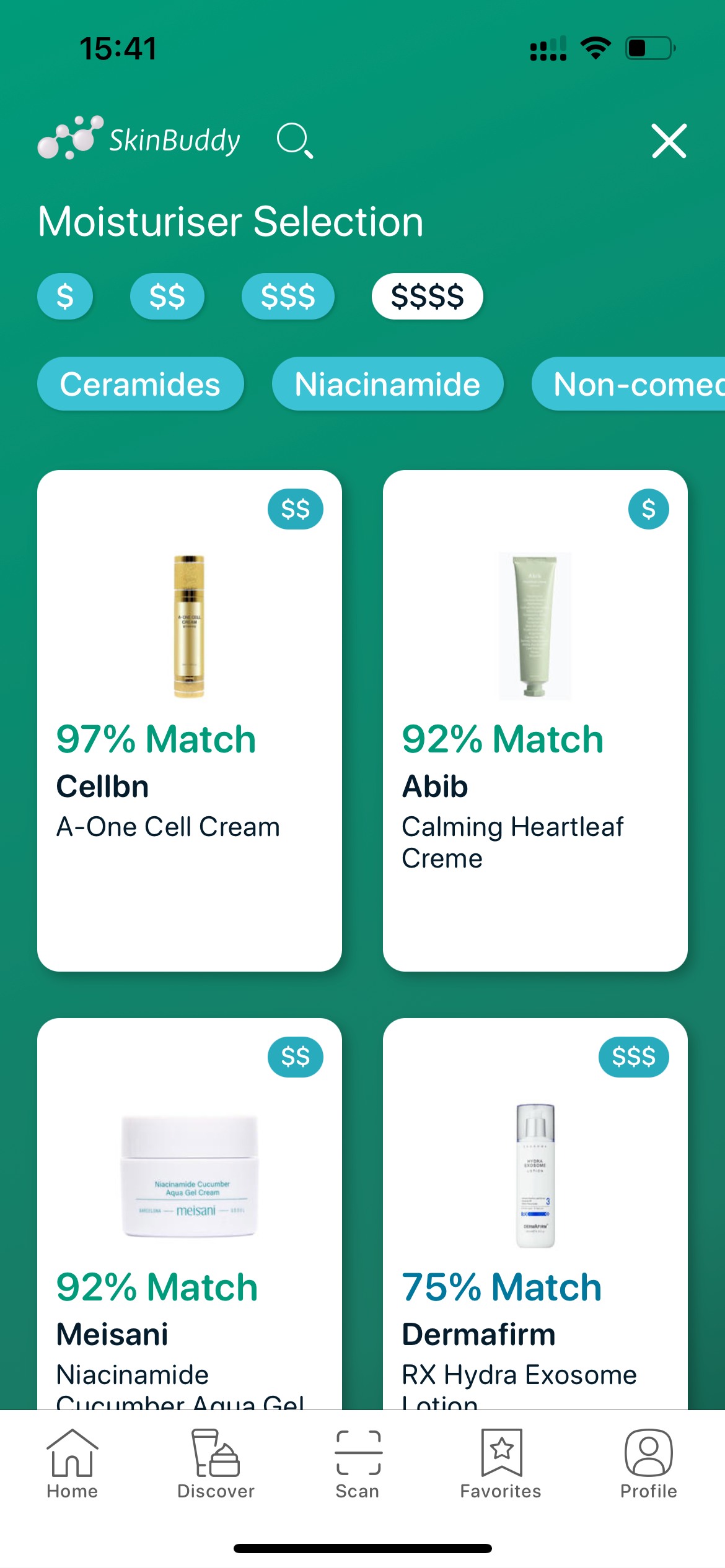 Ceramide moisturizer selection — hydration, anti-aging, and barrier strengthening.
