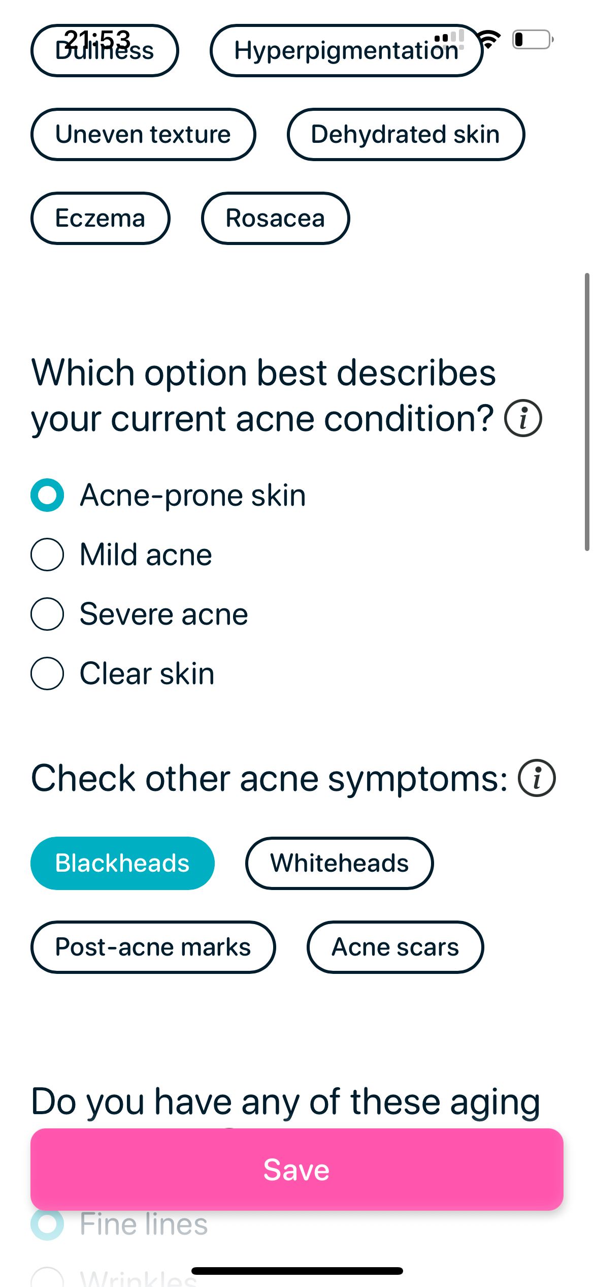SkinBuddy skin profile