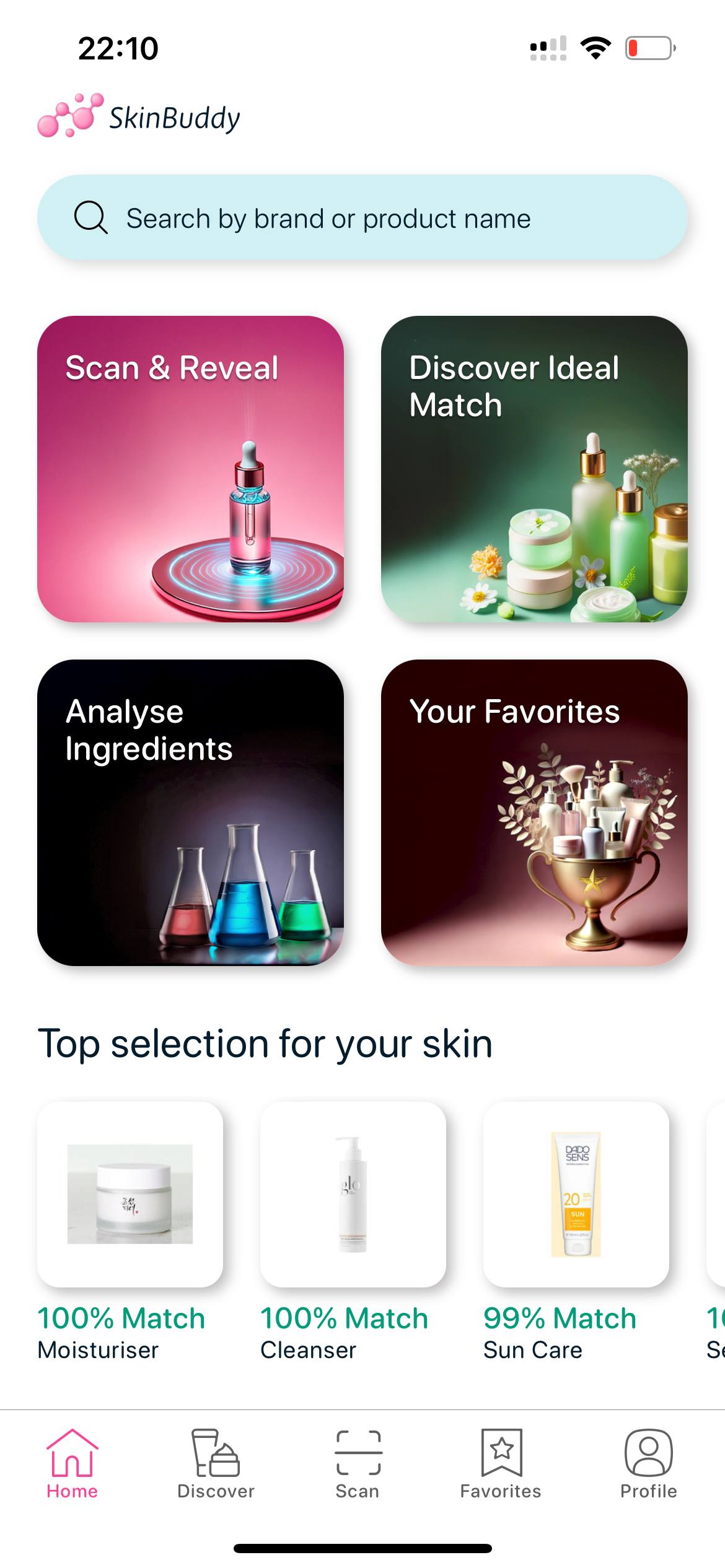 SkinBuddy home page