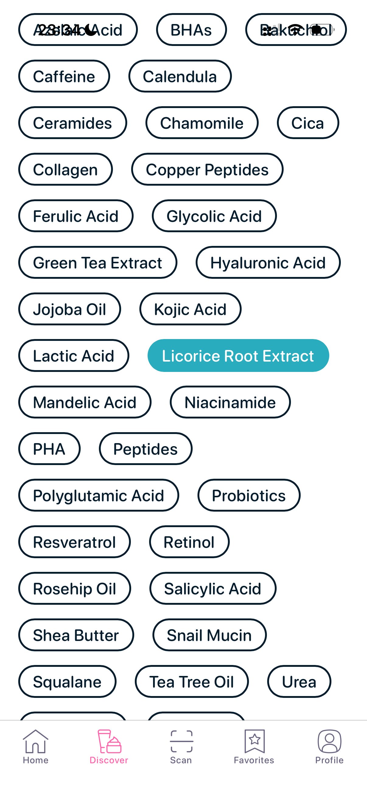 How to choose skincare ingredients for hyperpigmentation and sensitive skin including licorice root extract in SkinBuddy app
